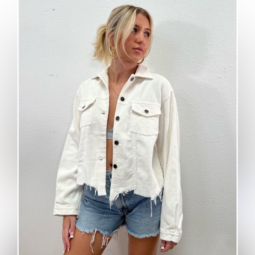 Isabelle’s Cabinet corduroy shirt jacket